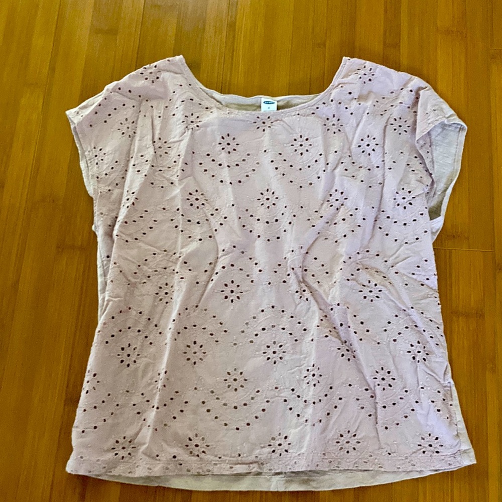 Top/Blouse Old Navy Light Purple Gray
